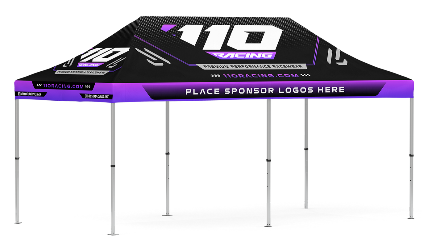 110 RACING ATHLETE CANOPY BASIC (10x20) - PURPLE