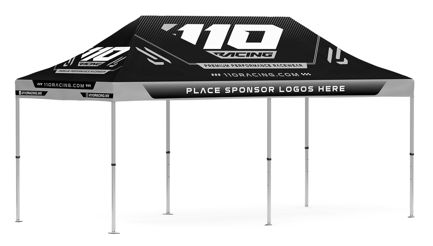 110 RACING ATHLETE CANOPY BASIC (10x20) - BLACK