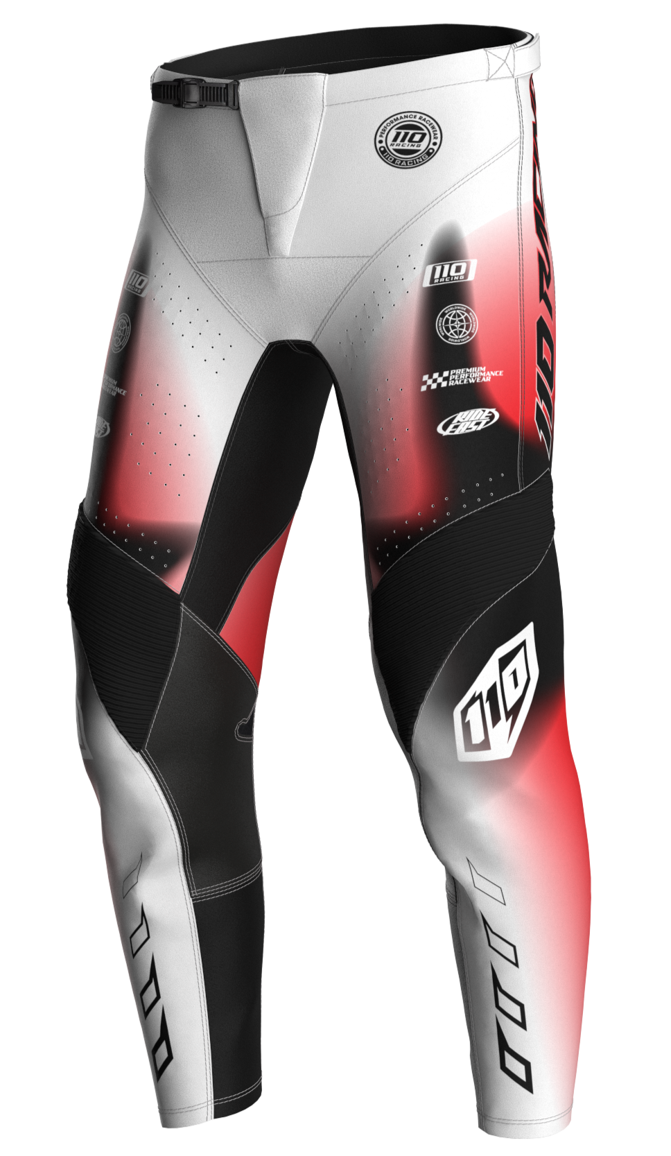 110 RACING // RS24.1 TECHART YOUTH PANT - RED/BLACK