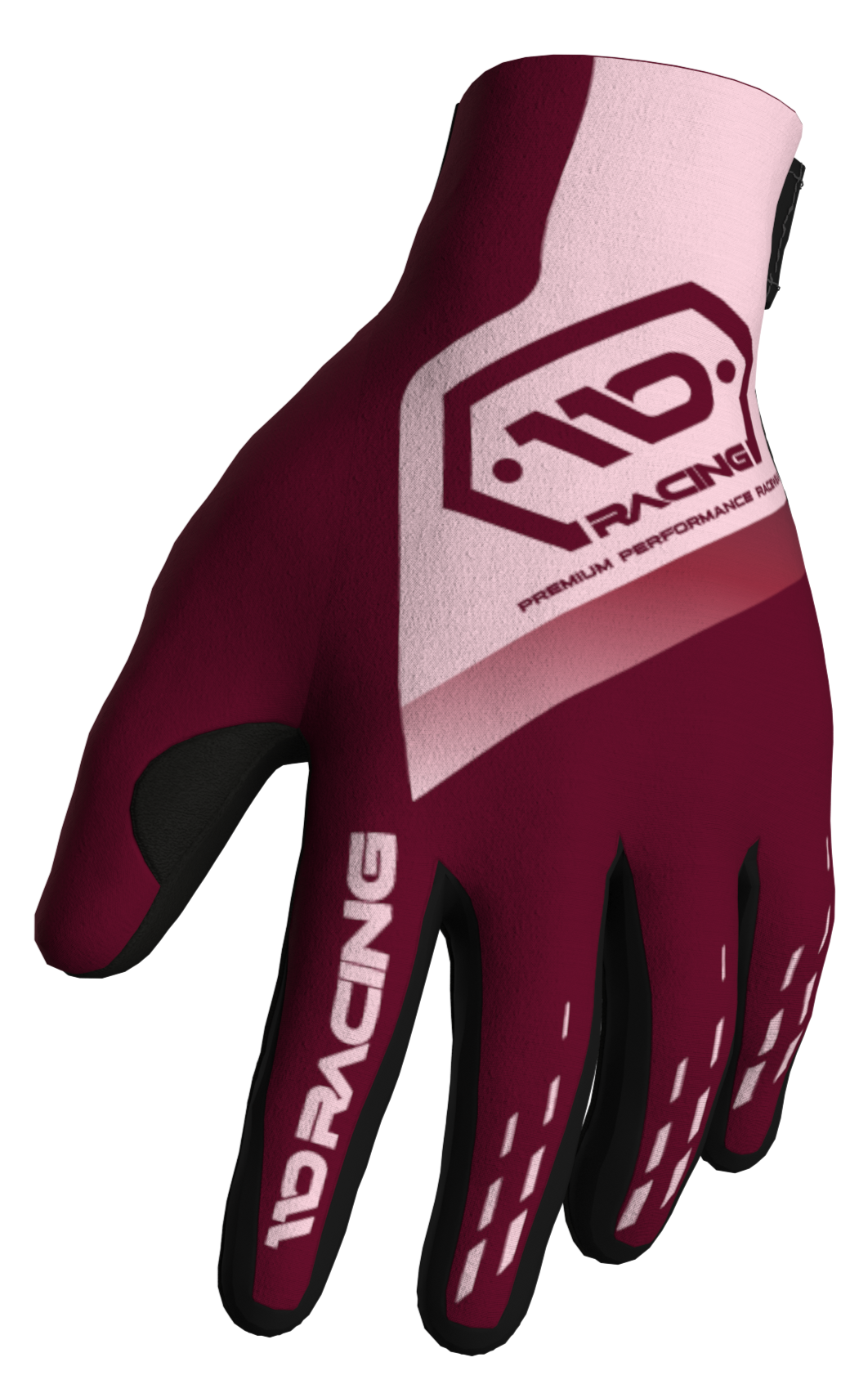 110 RACING // SE25 TENACITY YOUTH GLOVE - MAROON/LIGHT PINK