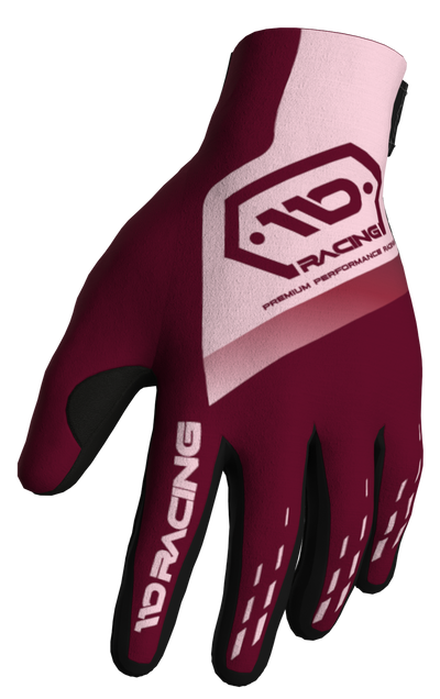 110 RACING // SE25 TENACITY YOUTH GLOVE - MAROON/LIGHT PINK