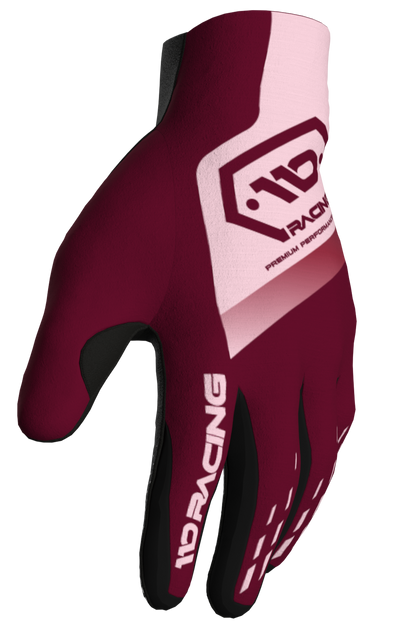 110 RACING // SE25 TENACITY YOUTH GLOVE - MAROON/LIGHT PINK