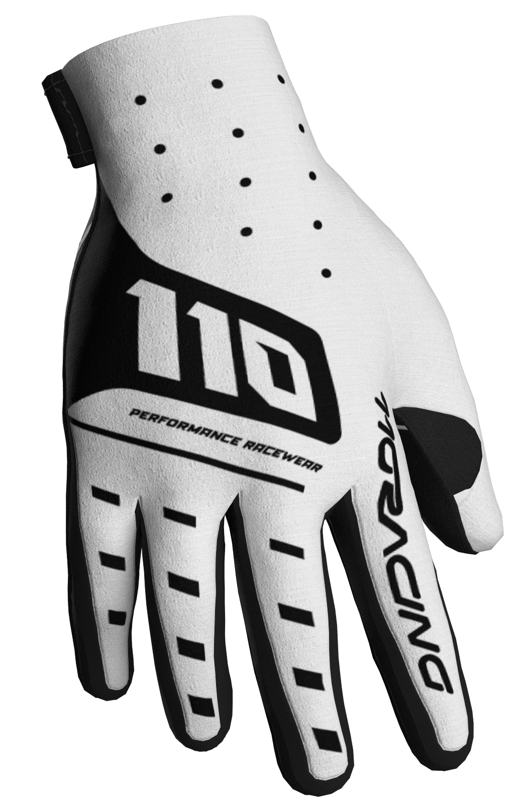 110 RACING // VELOCITY 2.0 25' GLOVE - WHITE