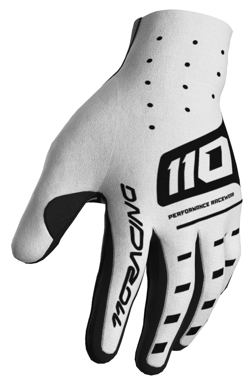 110 RACING // VELOCITY 2.0 25' GLOVE - WHITE