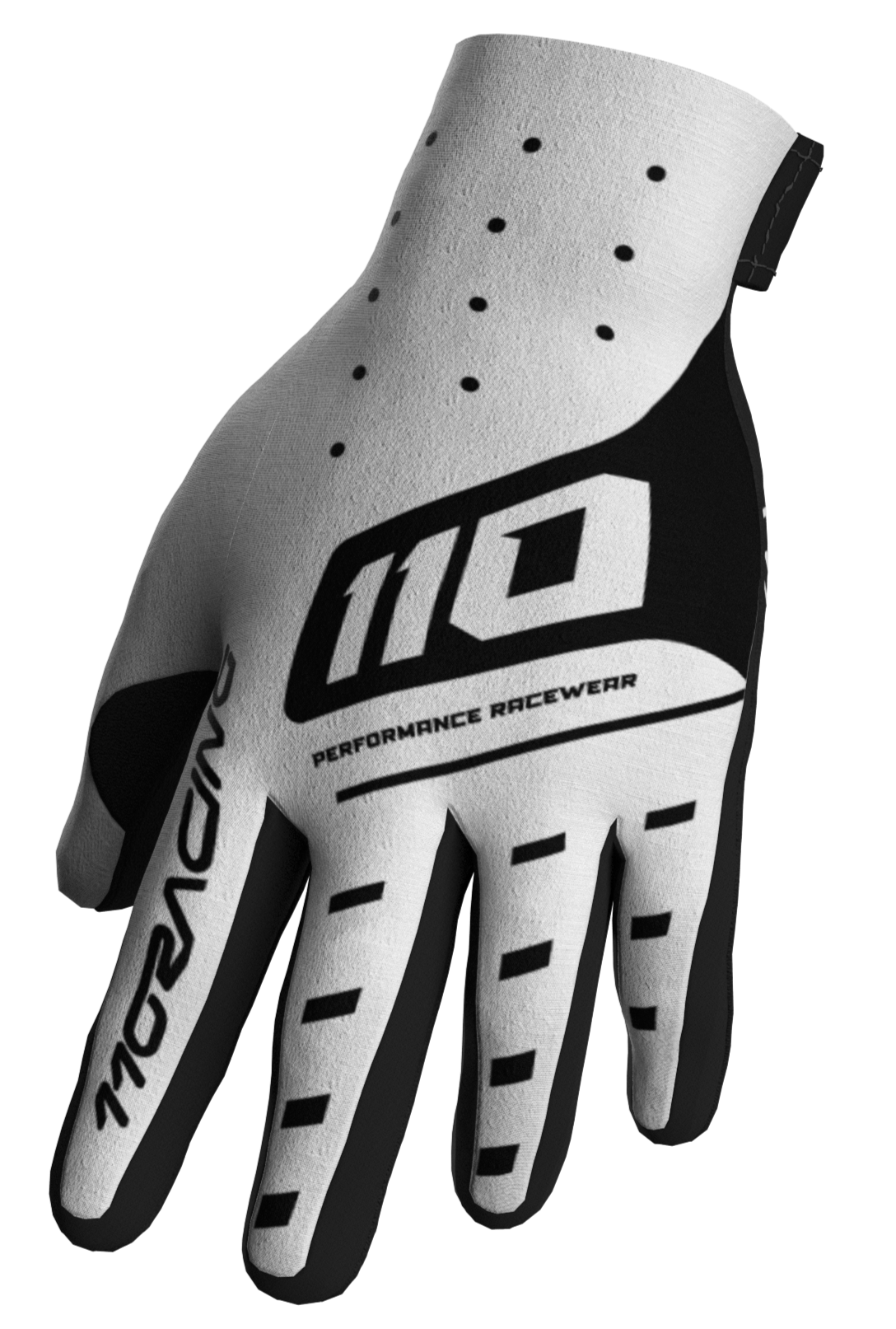 110 RACING // VELOCITY 2.0 25' GLOVE - WHITE