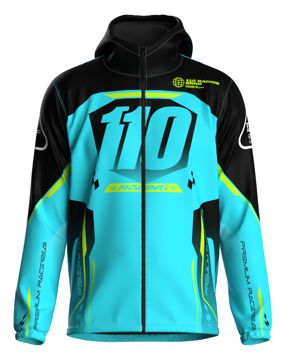 110 RACING // CUSTOM NANO TECH 3.0 COLD JACKET - TEAL/BLACK