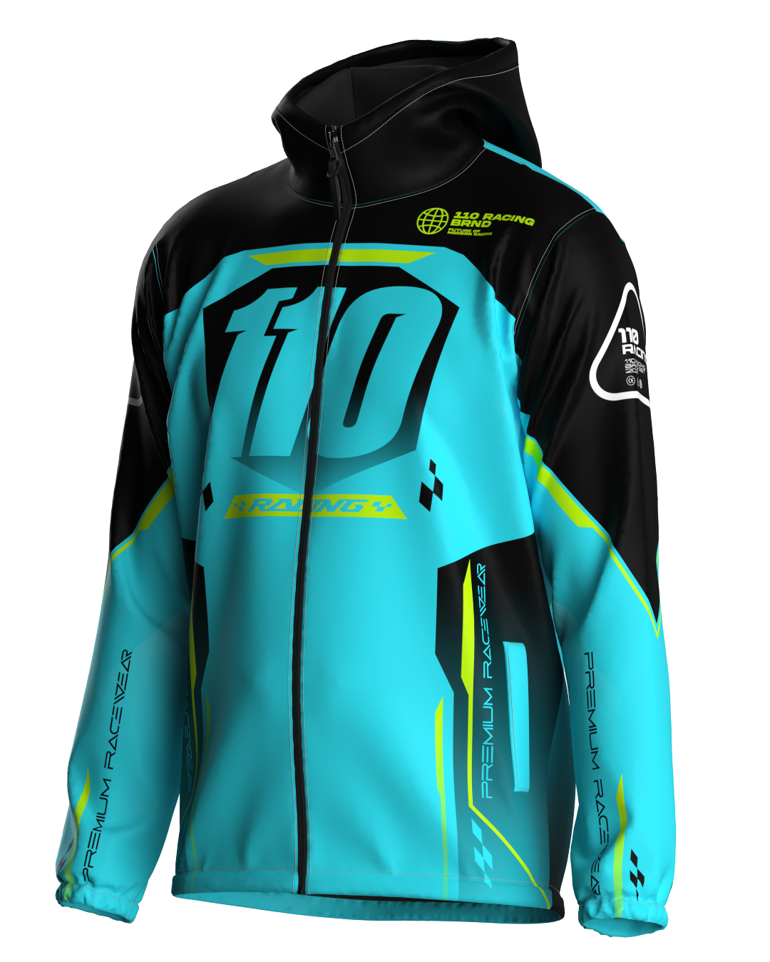 110 RACING // CUSTOM NANO TECH 3.0 COLD JACKET - TEAL/BLACK