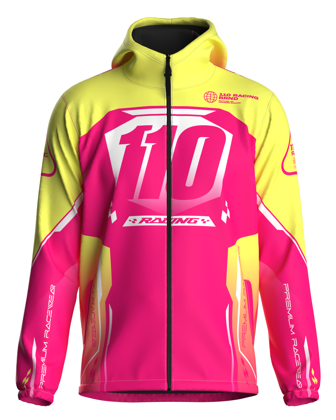 110 RACING // CUSTOM NANO TECH 3.0 COLD JACKET - PINK/YELLOW