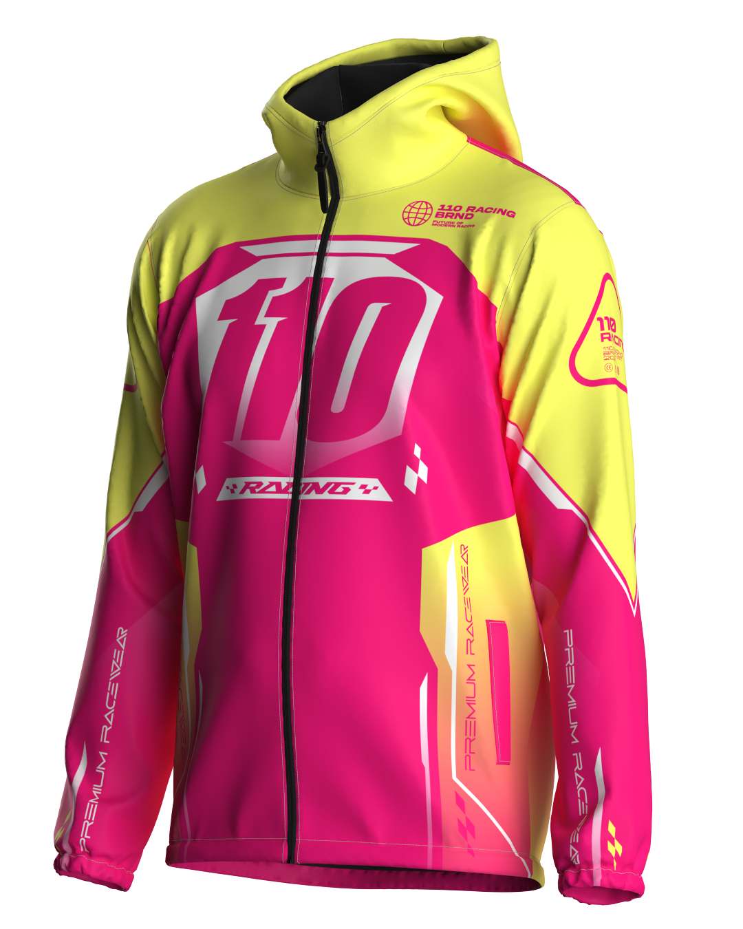 110 RACING // CUSTOM NANO TECH 3.0 COLD JACKET - PINK/YELLOW