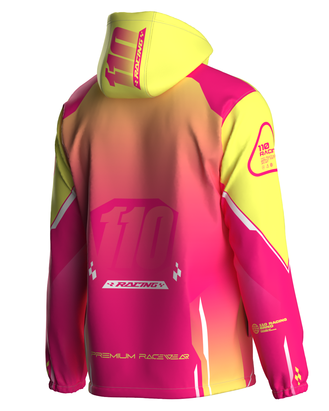 110 RACING // CUSTOM NANO TECH 3.0 COLD JACKET - PINK/YELLOW