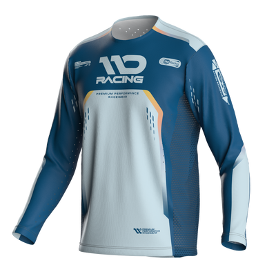 110 RACING // SE25 TENACITY JERSEY - LIGHT BLUE