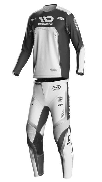 110 RACING // SE25 TENACITY JERSEY - WHITE/GREY