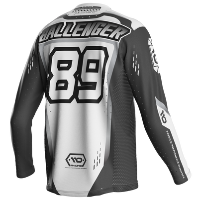 110 RACING // SE25 TENACITY YOUTH JERSEY - WHITE/GREY