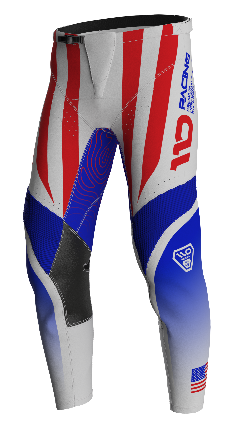 110 RACING // SE24.5 RED BUD PANT - RED/BLUE