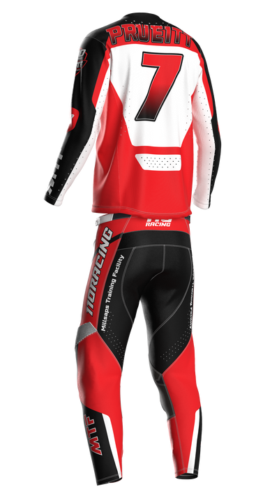 110 RACING x MTF COLLAB LE24 YOUTH PANT - RED/WHITE