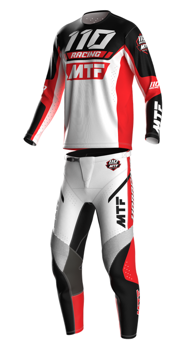 110 RACING x MTF COLLAB  LE24 JERSEY - RED/WHITE