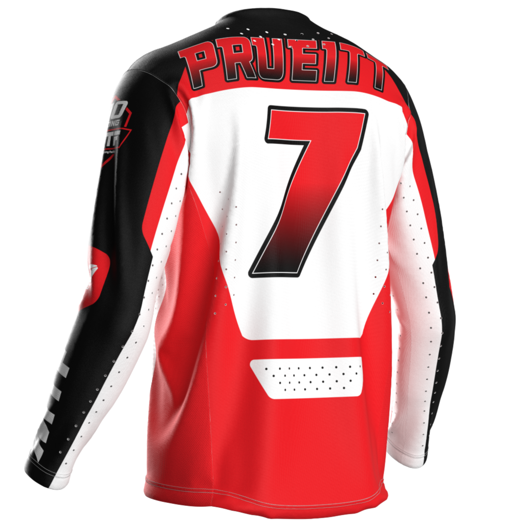 110 RACING x MTF COLLAB  LE24 JERSEY - RED/WHITE