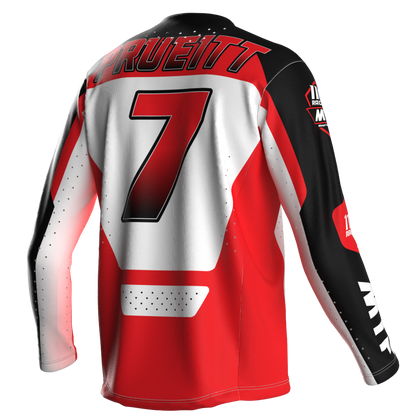 110 RACING x MTF COLLAB  LE24 JERSEY - RED/WHITE