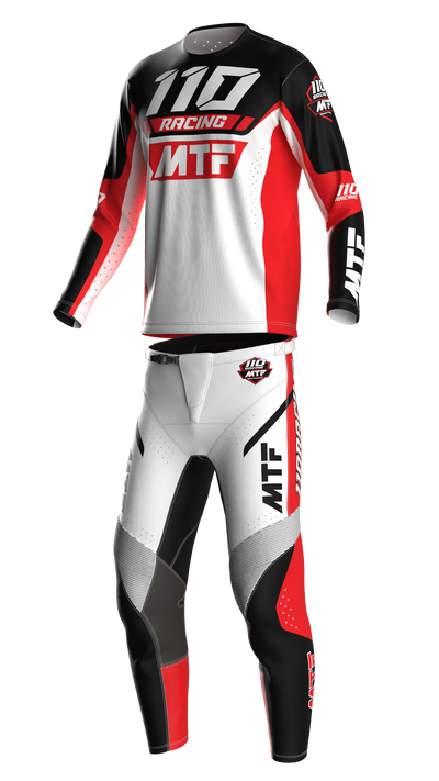 110 RACING x MTF COLLAB LE24 PANT - RED/WHITE
