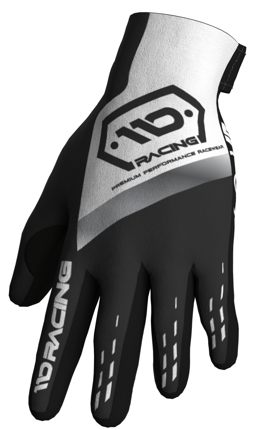 110 RACING // SE25 TENACITY YOUTH GLOVE - WHITE/GREY