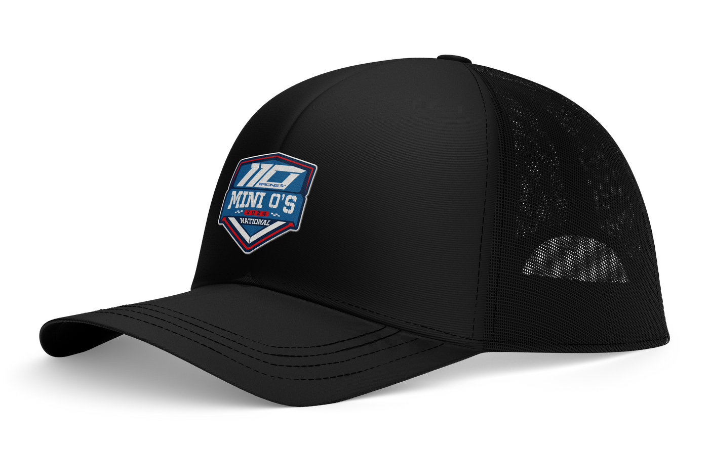 110 RACING // MINI O'S 2024 TRUCKER HAT - BLACK