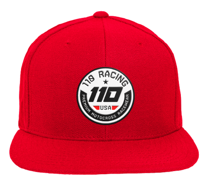 110 RACING // SNAPBACK CLASSIC PERFORMANCE HAT - RED