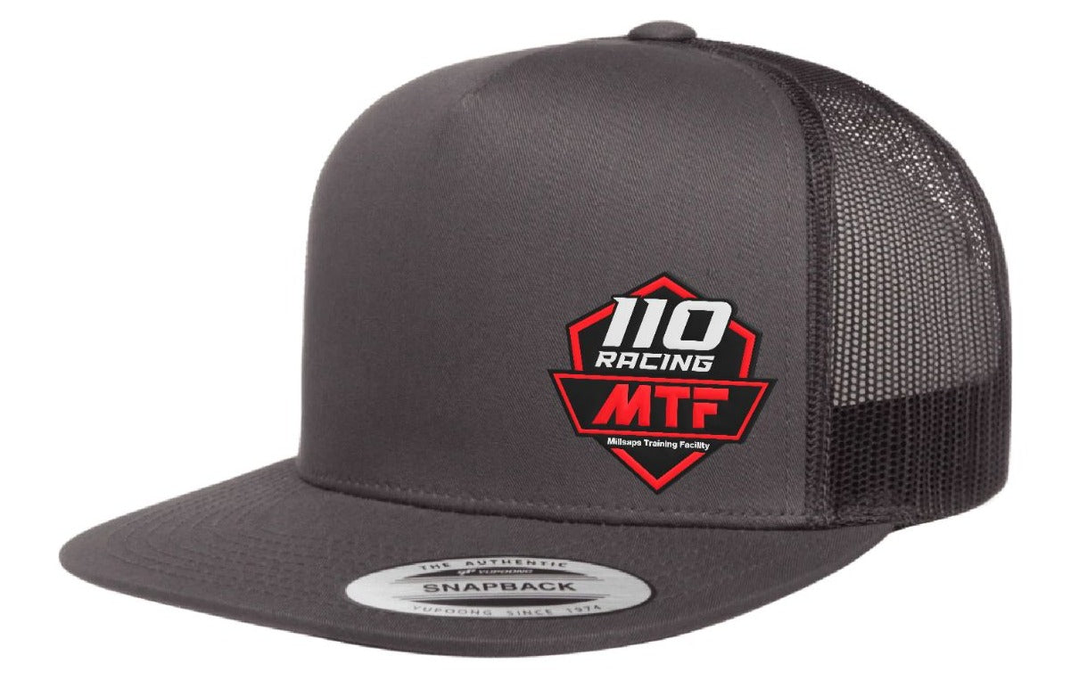 110 RACING x MTF COLLAB // SNAPBACK HAT - GREY