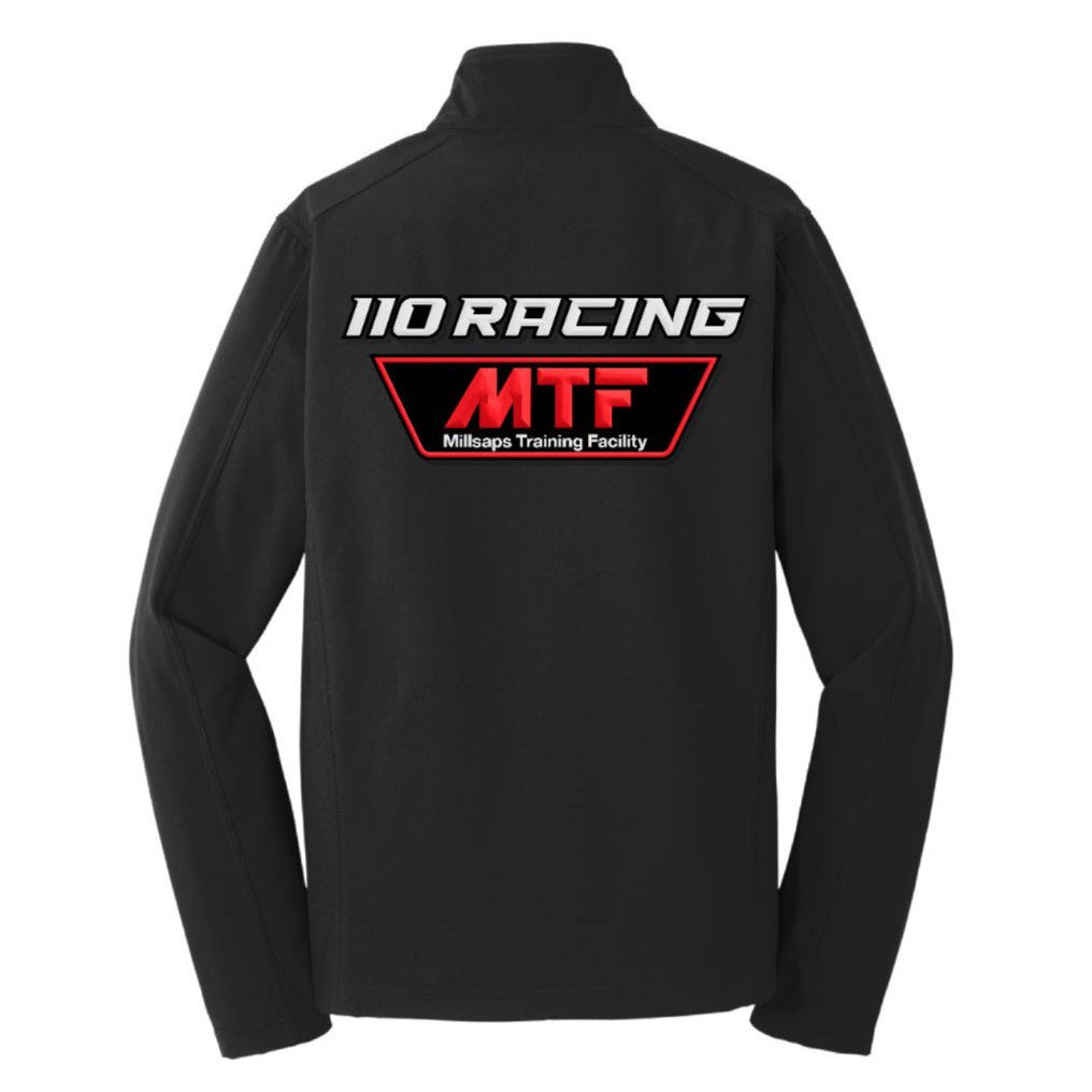 110 RACING x MTF COLLAB SOFTSHELL JACKET - BLACK