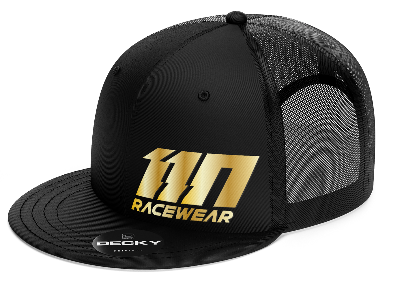 110 RACING // BLACK SUMMER SNAPBACK HAT