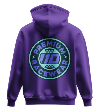 110 RACING // CLASSIC HOODIE YOUTH - PURPLE/TEAL