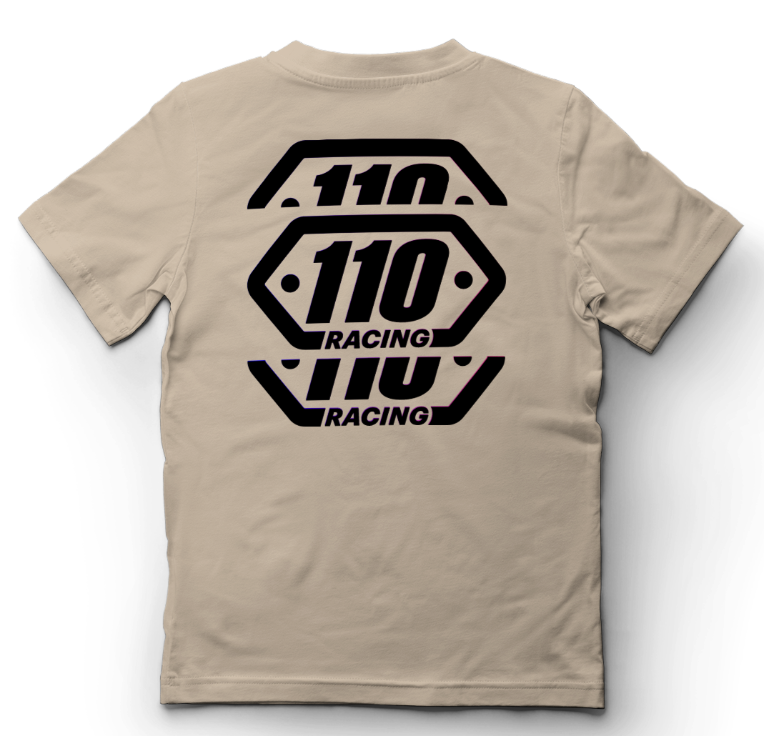 110 RACING // ELEVATE TEE YOUTH - TAN