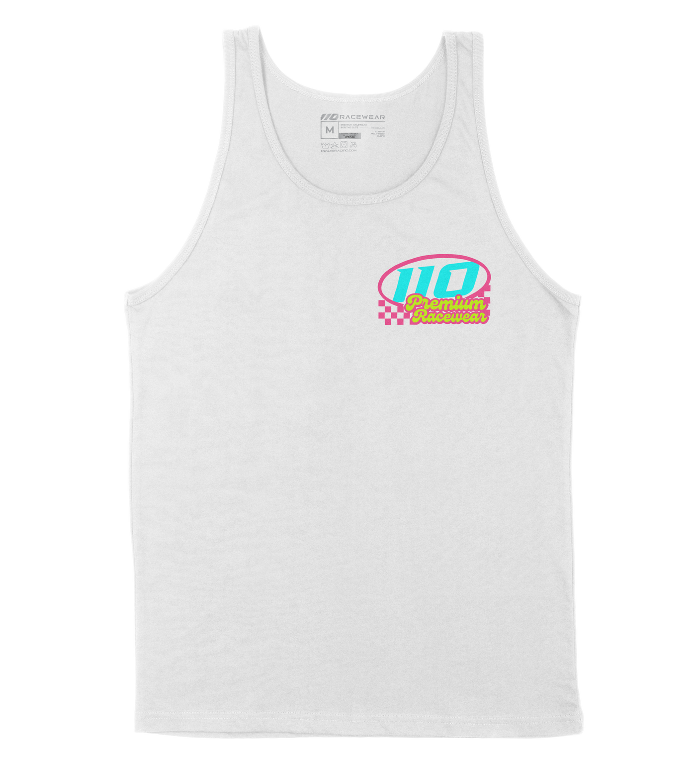 110 RACING // SUMMER ADULT TANK - WHITE