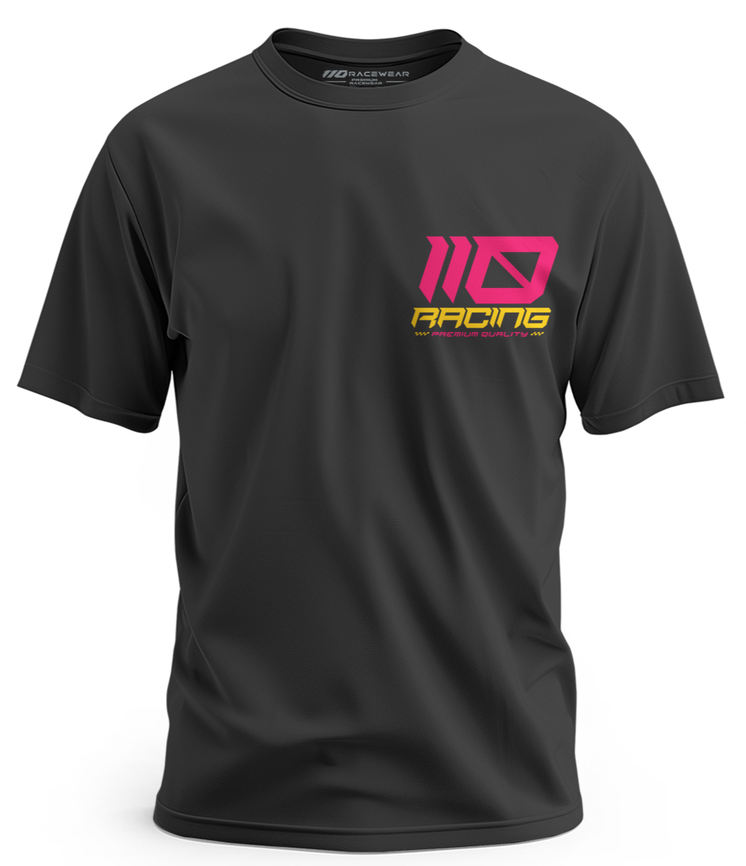 110 RACING // ADULT PREMIUM TEE - GREY/PINK