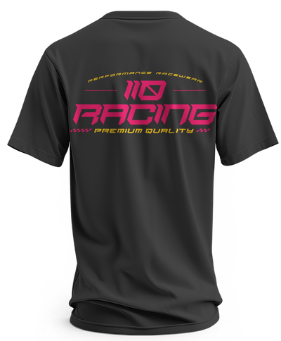 110 RACING // ADULT PREMIUM TEE - GREY/PINK