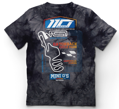 110 RACING // MINI O'S TEE YOUTH - SMOKE TIE-DYE