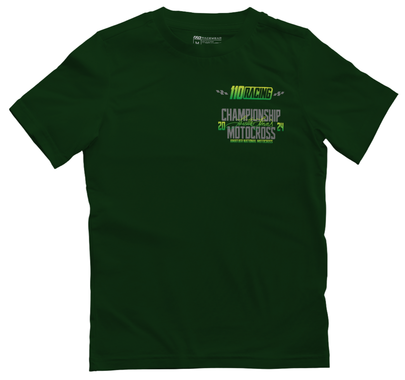 110 RACING // LORETTA LYNNS YOUTH TEE - DARK GREEN