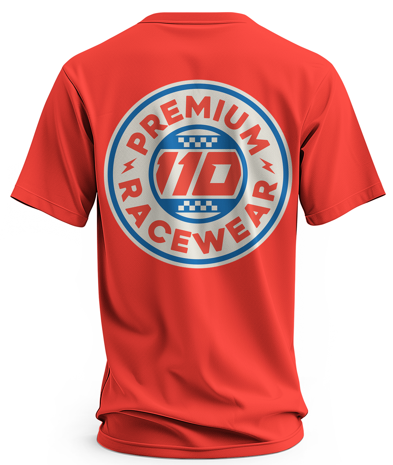 110 RACING // CLASSIC SUMMER TEE ADULT - FIRE RED