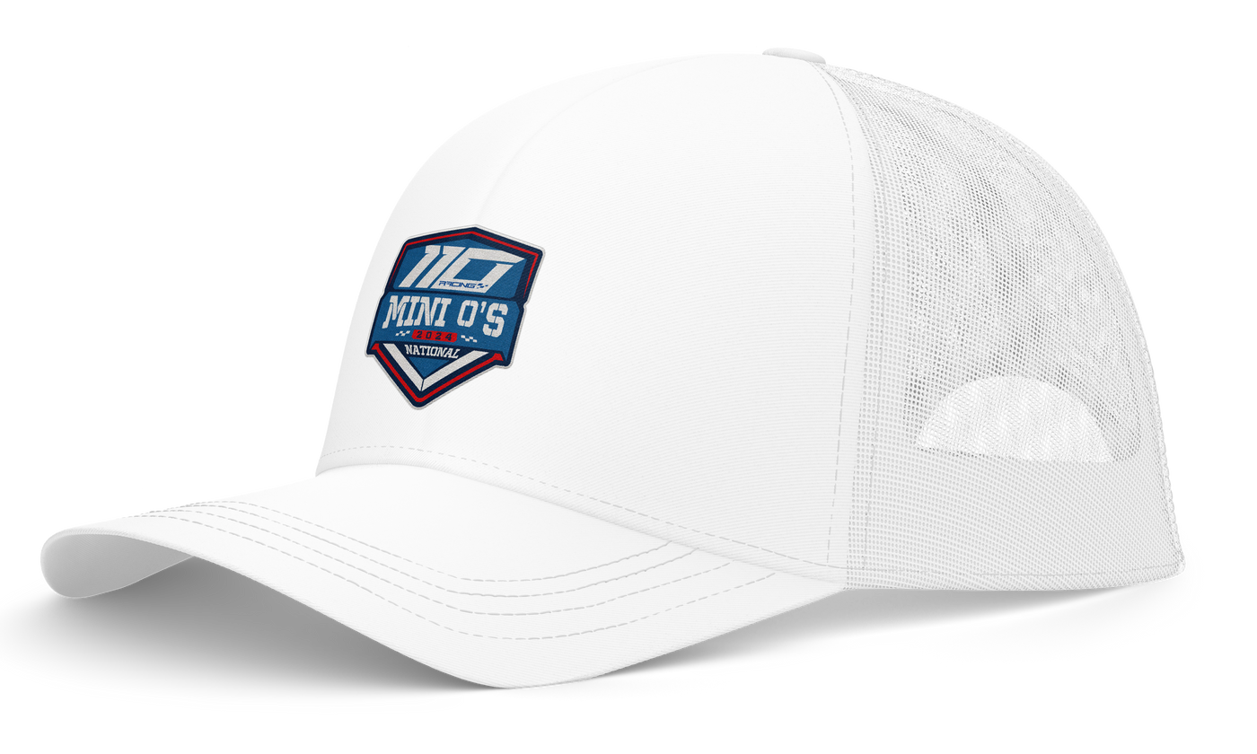 110 RACING // MINI O'S 2024 TRUCKER HAT - WHITE