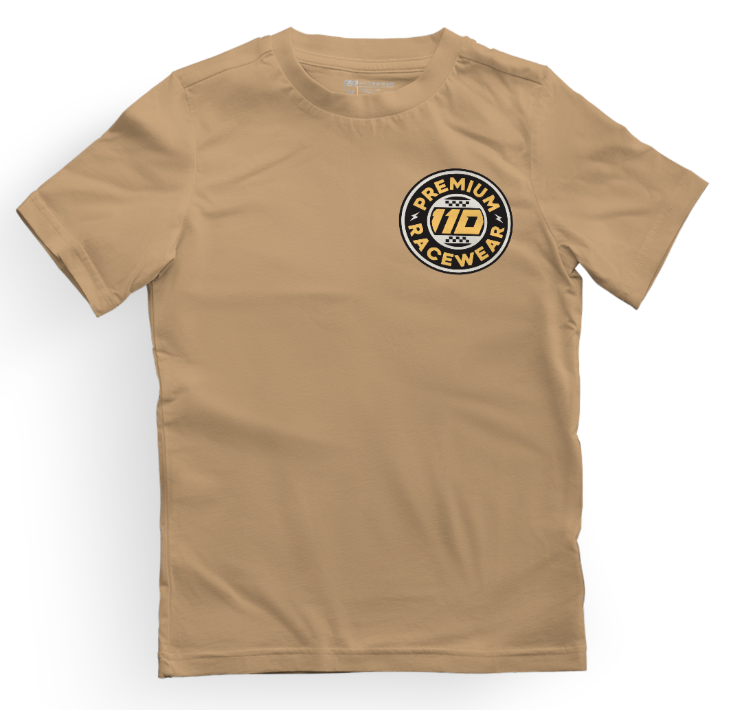 110 RACING // CLASSIC SUMMER TEE YOUTH -TAN