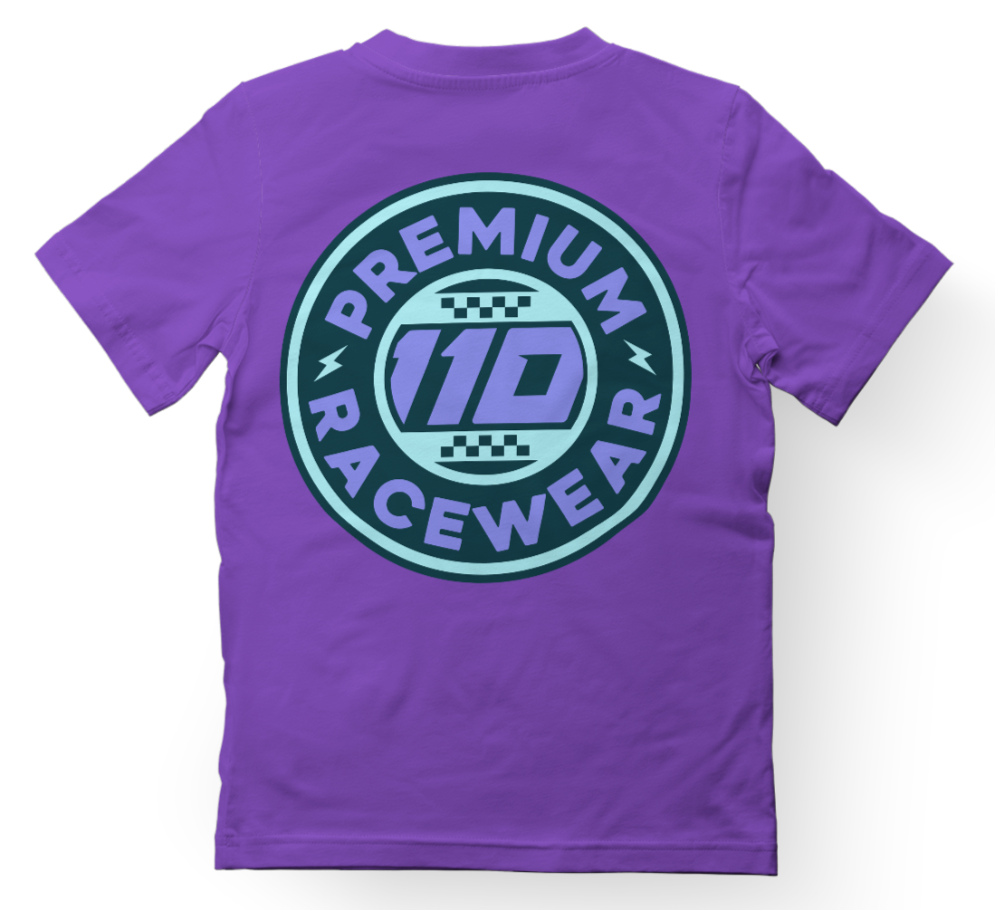 110 RACING // CLASSIC SUMMER TEE YOUTH - PURPLE