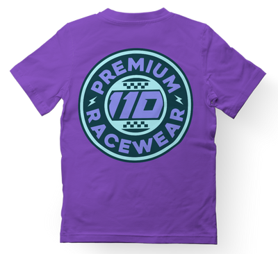 110 RACING // CLASSIC SUMMER TEE YOUTH - PURPLE